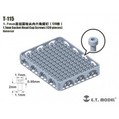 1.7mm Socket Head Cap Screws (120pcs)