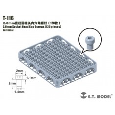 2.0mm Socket Head Cap Screws (120pcs)
