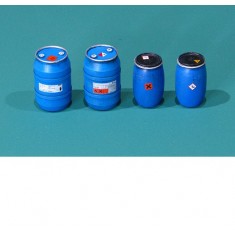 1/35 Plastic Chemical Storage Drums Set #1 (4pcs)