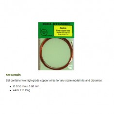 Fine Copper Wires (Dia. 0.55mm/0.60mm, each length: 2m)
