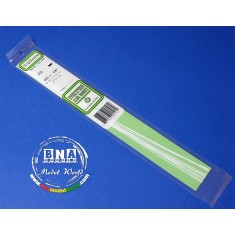 White Styrene Strip 0.25mm x 0.75mm (.01"x.03") 10pcs Length: 35cm (14")