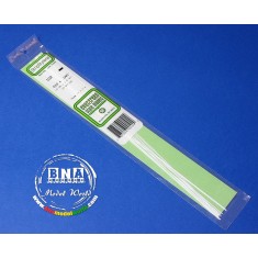 White Styrene Strip 0.25mm x 1.0mm (.01"x.04") 10pcs Length: 35cm (14")