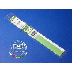 White Styrene Strip 0.38mm x 2.5mm (.015"x.10") 10pcs Length: 35cm (14")