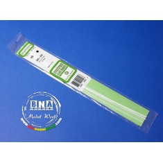 White Styrene Strip 0.5mm x 0.5mm (.02"x.02") 10pcs Length: 35cm (14")