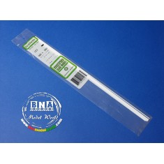 White Styrene Strip 0.5mm x 1.5mm (.02"x.06") 10pcs Length: 35cm (14")