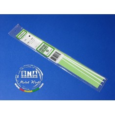 White Styrene Strip 0.75mm x 0.75mm (.03"x.03") 10pcs Length: 35cm (14")