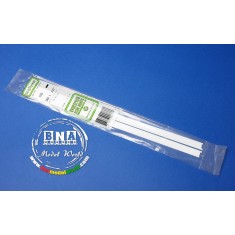 White Styrene Strip 1.5mm x 2.5mm (.06"x.10") 10pcs Length: 35cm (14")
