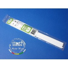 White Styrene Strip 1.5mm x 4.8mm (.06"x.188") 9pcs Length: 35cm (14")