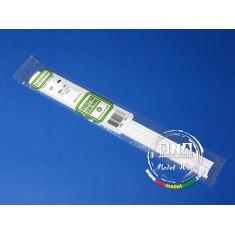 White Styrene Strip 2.5mm x 4.0mm (.10"x.156") 7pcs Length: 35cm (14")