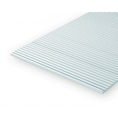HO Scale Styrene Passenger Car Siding (Spacing = 0.64mm;Thickness = 0.75mm) 1pcs 15cmx30cm