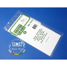 Styrene V-Groove (Spacing: 2.0mm; Width: 0.4mm; 1.0mm Thick) 15cmx30cm 1pcs