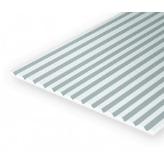Styrene V-Groove Siding (Spacing = 6.3mm;Width = 0.93mm) 1pcs Size: 15cmx30cm