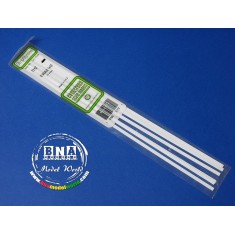 Styrene S-Strips (Size: 0.4mm x 4.8mm; Scale: 1 x 12) Length: 35cm 10pcs