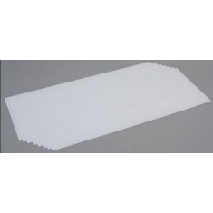 Opaque White Styrene Sheet (Size: 8" x 21"; Thickness: .04"/1.0mm) 3pcs