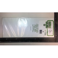 Opaque White Styrene Sheet (Size: 8" x 21"; Thickness: .125"/3.2mm) 1pc