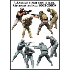 1/35 US Marines Humvee Crew in Fight (Afghanistan, Iraq 2003-2005) Set #1 (2 Figures)