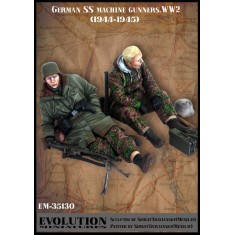 1/35 WWII German SS Machine Gunners 1944-1945 (2 Figures)
