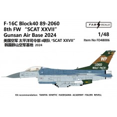 1/48 USAF F-16C Block 40 SCAT XXVII Gunsan Air Base 2024 Decal