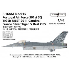 1/48 Portugal Air Force F-16AM Block 15 Tiger Meet 2011 Cambrai Decal & PE parts