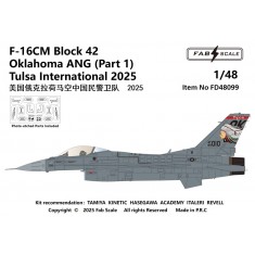 1/48 F-16CM Block 42 Oklahoma ANG Part 1 Decal & PE parts