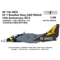 1/48 Brazilian Navy AF-1 (A-4KU) VF-1 Sao Paulo 15th Anniversary 2013 Decals
