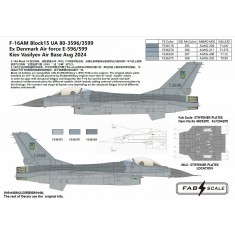 1/72 Ukrainian Air Force F-16AM Block 15 w/ Terma PIDS+ Pylons 2024 Decal
