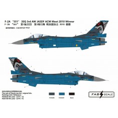 1/72 F-2A 551 3SQ 3rd AW JASDF ACM Meet 2010 Winner Decal