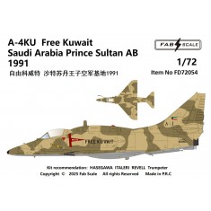 1/72 A-4KU Free Kuwait Prince Sultan AB Saudi Arabia 1991 Decal