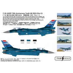 1/72 F-2A JASDF 70th Anniversary Tsuiki AB 2024 Part 2 Decal