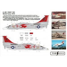 1/72 A-4M Skyhawk Decal - VMAT-102 MCAS Yuma 1975