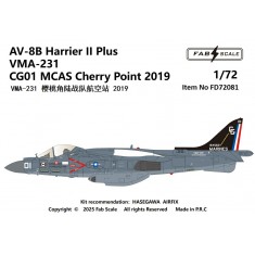 1/72 AV-8B+ Harrier II Decal - VMA-231 2019