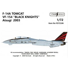 1/72 F-14A Tomcat Decal - VF-154 Black Knights Atsugi 2003