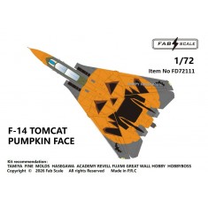 1/72 F-14 Tomcat Pumpkin Face Decal