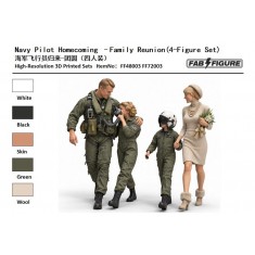 1/72 US Navy Pilot Homecoming - Family Reunion (4 Figures)