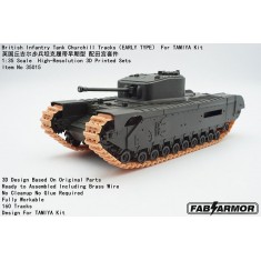 1/35 British Infantry Tank Churchill Early Tracks for Tamiya Kit