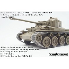 1/35 British Cruiser Tank A34 Comet Tracks for Tamiya Kit