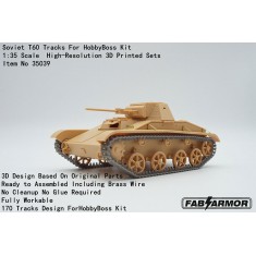 1/35 Soviet T-60 Tank Tracks for HobbyBoss Kit
