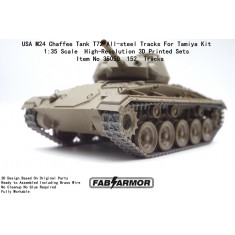 1/35 US M24 Chaffee T72 All-Steel Tracks for Tamiya Kit