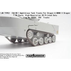 1/35 IJN Type 2 Ka-Mi Amphibious Tank Tracks for Dragon/Mono X Dragon Kit