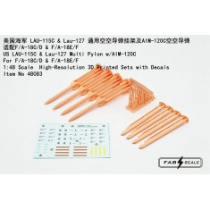 1/48 U.S. LAU-115C/LAU-127 Multi-Pylon w/ AIM-120C