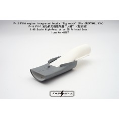 1/48 F-16 F110 Engine Big Mouth Integrated Intake for Great Wall Hobby Kit
