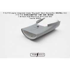 1/48 F-16 F110 Engine Big Mouth Integrated Intake Short Version for Great Wall Hobby Kit