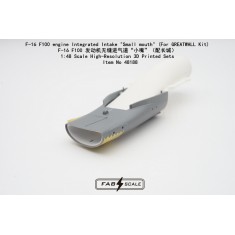 1/48 F-16 F100 Engine Small Mouth Integrated Intake for Great Wall Hobby Kit