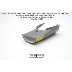 1/48 F-16 F100 Engine Small Mouth Intake Short Version for Great Wall Hobby Kit