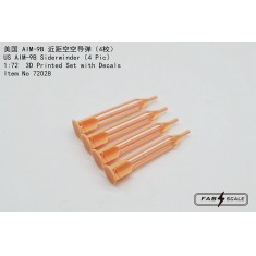 1/72 U.S. AIM-9B Sidewinder Missile (4pcs)