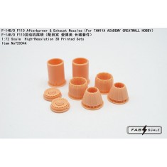 1/72 F-14B/D Tomcat F110 Afterburner and Exhaust Nozzles Open for Tamiya/Academy/Great Wall Hobby Kits
