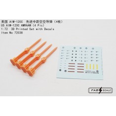 1/72 U.S. AIM-120C AMRAAM (4pcs)