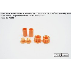 1/72 F-4J Phantom II J79 Late Afterburner and Exhaust Nozzles for Academy Kit