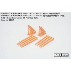 1/72 F/A-18C/D and F/A-18E/F LAU-115C/LAU-127 Multi-Pylon (4pcs)