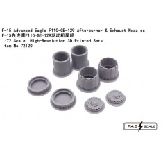 1/72 F-15 Advanced Eagle F110-GE-129 Afterburner and Exhaust Nozzles